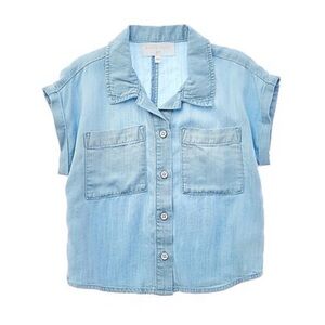 Bella Dahl Chambray Kids Button-Up Shirt